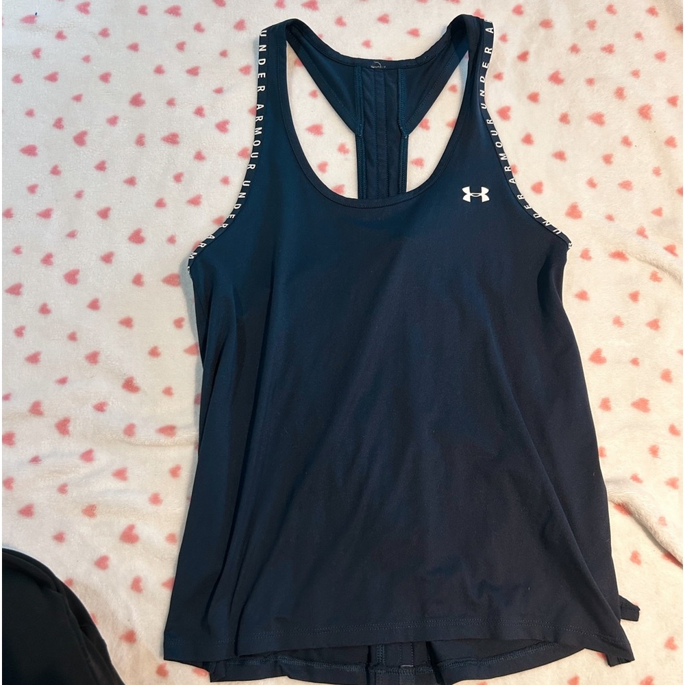 Navy Under Armour tank top